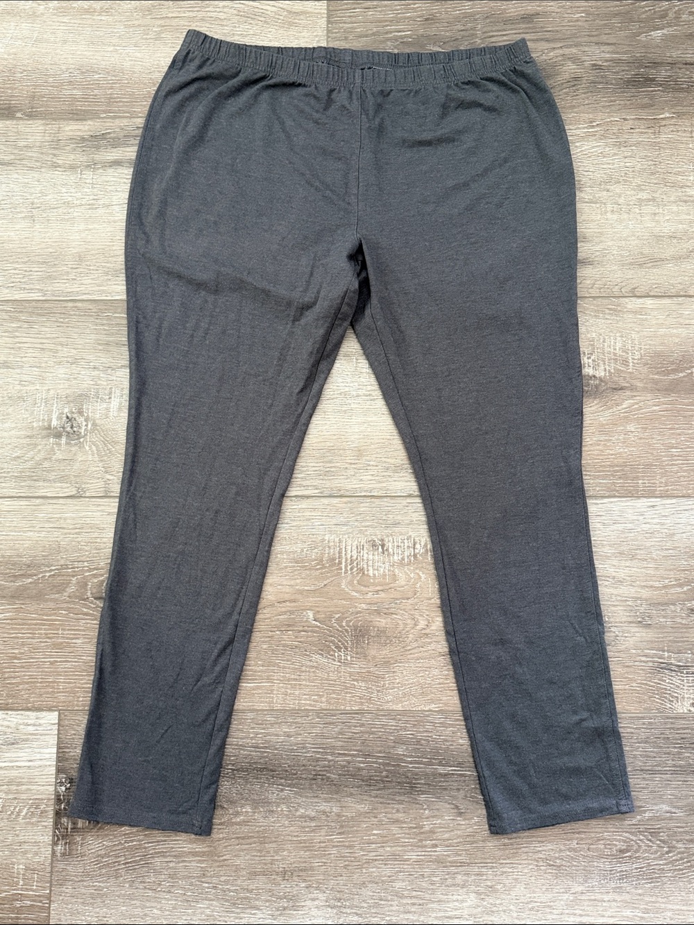 Faded Glory Gray Stretch Knit Leggings